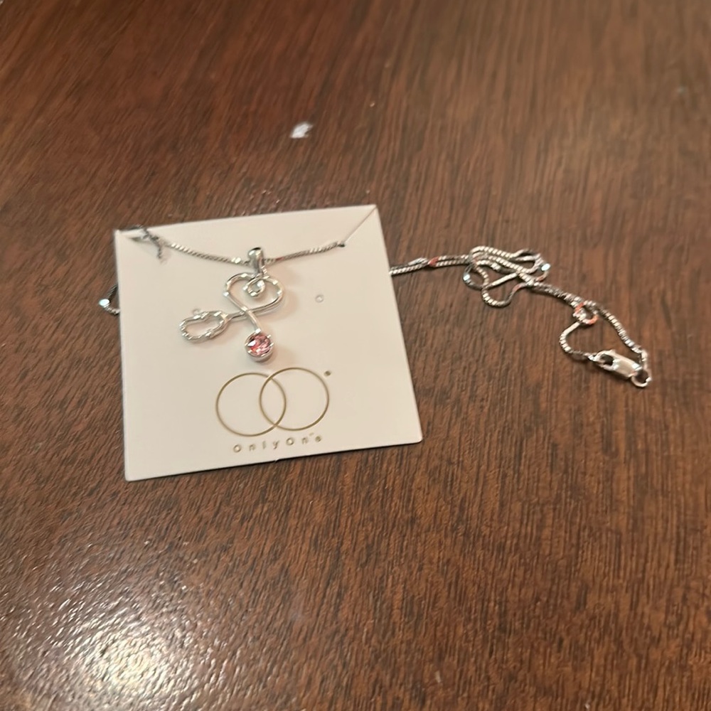 Only one pink stethoscope necklace